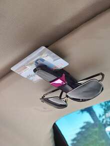 1/2 kẹp kính xe hơi, giá đỡ kính thời trang đa năng cho xe hơi, giá để kính trên tấm che nắng, kẹp lưu trữ kính thời trang đa năng cho xe hơi, kẹp kính thời trang từ tính, kẹp sắp xếp kính thời trang trên tấm che nắng xe hơi. - Nhiều màu - Xem 14