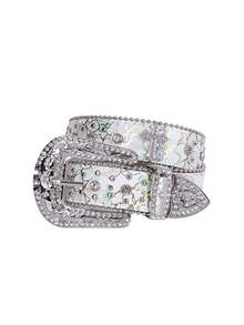 Western Cross Studded Rhinestone Belt, Fashion Accessories Summer, School Casual, Business, Boyfriend Husband Father Dad Men Gift, Daily Wear, Fashion, Teen, Outdoor, Vacation, Athletic, Travel, Street, Boho, Vintage Fall, Autumn, Halloween Autumn-Winter Accessories,Suitable For Teens, Youth,Men,Casual, Outdoor, Athletic, Vacation, Graduation Gifts, Birthday, Daily Wear - Black - View 16