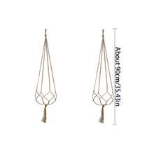 1/2/3 Peças Vaso de Jardim Trançado Criativo, Decoração de Parede Minimalista Feita à Mão de Corda de Linho para Uso Interno/Externo - multicolorido - Visão 22