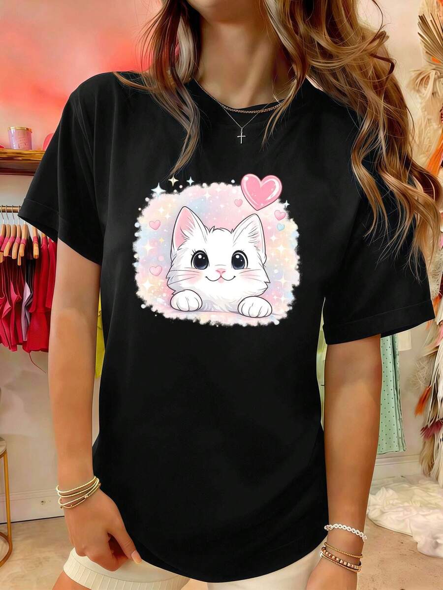 Women T-Shirts - Black - View 1