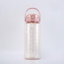 1个1500毫升/2000毫升大容量水瓶，便携式塑料水瓶，适合旅行、户外、露营、运动、学生使用，方便实用，外观精美，带摇摇杯功能，有时间刻度，可装果汁，夏季吸管杯，白色、浅绿色可选，是送给学生、朋友、同事的绝佳礼物。 - 查看 10