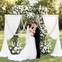 White Pearl Ball Wedding Hanging Decor - Pearl White Ball Hanging Garland, Suitable For Wedding Engagement Baby Shower Decoration Crafts (More Sets For Longer Effect), Party Decor Pearl Hanging Ornament - White - View 4