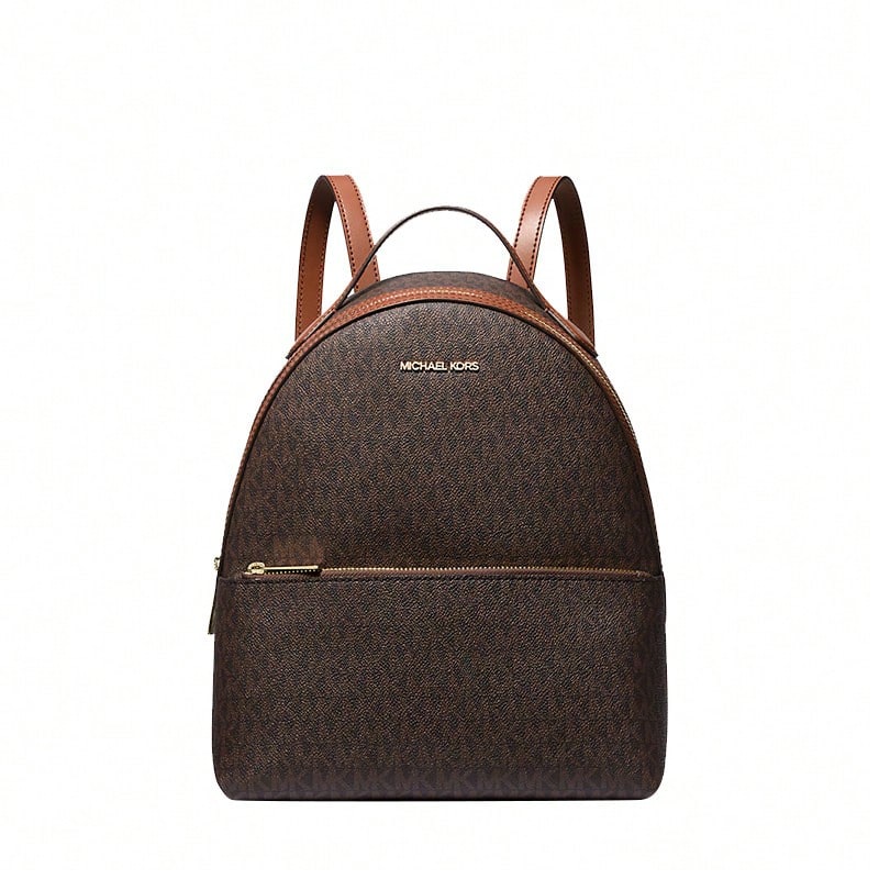 Michael Kors Sheila Printed Lady's Backpack 35F3G6HB6B BROWN - Dark Brown 35F3G6HB6B BROWN - View 1