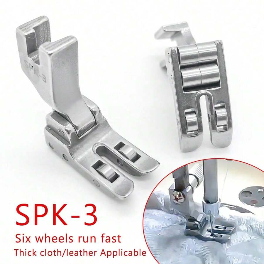 1 chân vịt giả da SPK-3 có bạc đạn, thích hợp cho máy may công nghiệp - Cấu trúc kim loại bền chắc.