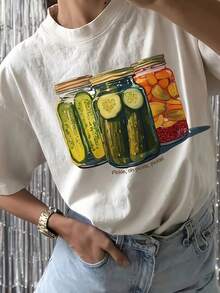 Women T-Shirts - [White] - View 2