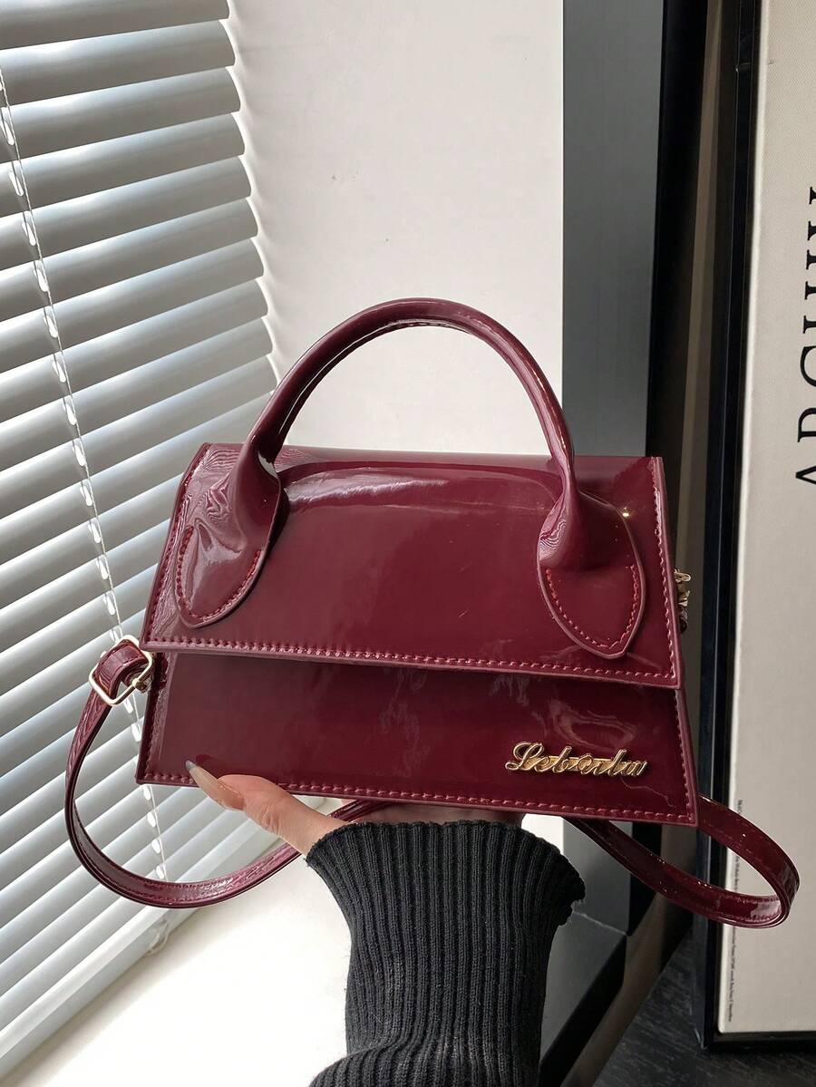 1 buah Tas Tangan Wanita Baru Berkualitas Tinggi, Desain Flap, Tas Persegi Kapasitas Besar, Cocok untuk Belanja, Kencan, Semua Musim, Tas Bahu Minimalis Bergaya dengan Tali yang Dapat Dilepas dan Disesuaikan