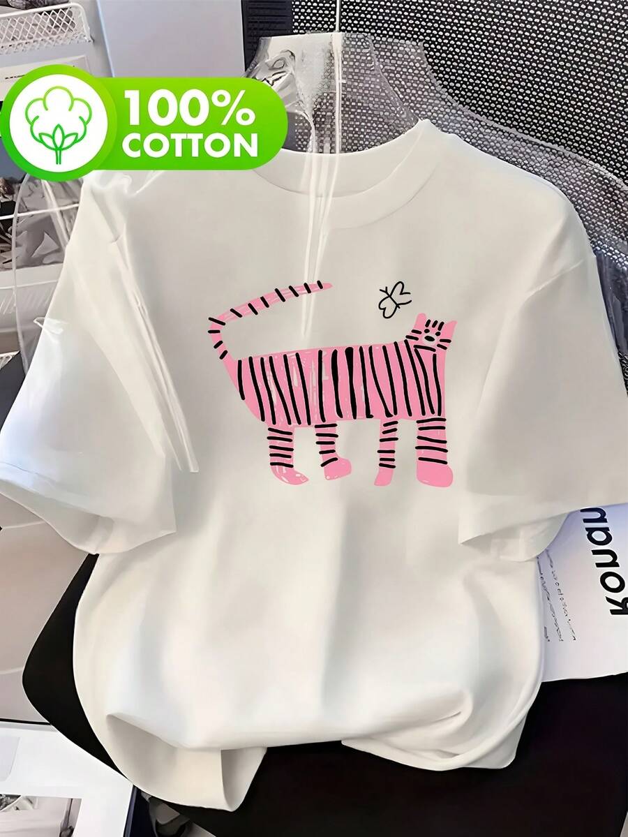 Women T-Shirts - [White] - View 1