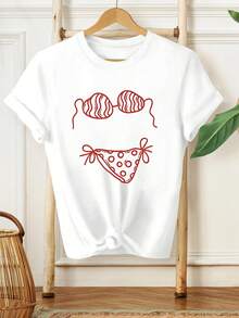 Women T-Shirts - [White] - View 1