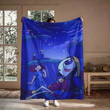 1pc The A-Amazing D-Digital Anime Circus Cozy Super Soft Flannel Blanket, Funny Game Theme Warm Throw Blanket For Living Room, Home Decor, Teacher Appreciation Gifts, Mothers Day Gift, Room Decor, Graduation 2026, Home Decor, Mothers Day Gifts Women, Throw Blanket, Graduation Gifts, Tapestry, Room, Bedroom Deccor, Decor, Gifts For Boys And Girls, Ultra-Soft 280GSM Sizes 30x40 To 60x80. ﻿ - 多色 3 - 查看 12