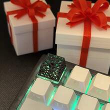 3D-Printed Black Lightweight Keycaps, Hollowed-Out Translucent Keycaps, Mechanical Keyboard Keycaps, Custom Keyboard Accessories, And Personalized Keycaps With A Hollow Design-Fun Keyboard Decorations For The Office, Perfect As Gifts For Any Occasion. - View 3