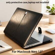 Premium Leather Pro/Air Protective Case - Magnetic Closure Design, Scratch-Resistant, Soft Touch, Slim Professional Fit For Work And Commute - View 12