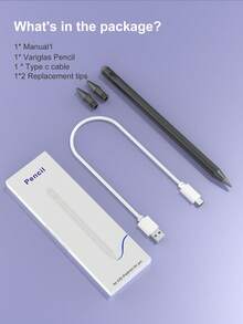 This Stylus Is Compatible With , It Is A Stylus As Well As An  Accessory, Compatible With 2022  10th/11th Generation (A16 Chip)/Air4/5/6 10.9 Inch Models, High Sensitivity Touch Control Without Bluetooth Connection Required. The Pen Tip Can Draw Lines Or Shading Effects Of Different Thicknesses According To The Angle. - Black - View 7