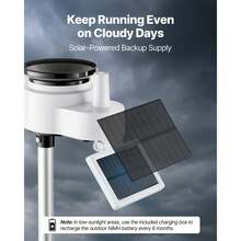 7-In-1 Wi-Fi Weather Station With APP, 7.5-Inch VA Display, Wireless Solar Powered Outdoor Sensor, Rain Gauge, Indoor Outdoor For Weather Forecast, Wind Speed, Temperature, Humidity, Rainfall - View 8