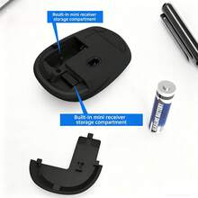 WS202 Classic Red Dot Wireless Mouse: Ergonomic, Anti-Fatigue, Silent Buttons, Suitable For Office, Home, Laptops, Desktops, All-In-Ones, Business And Study Use - View 5