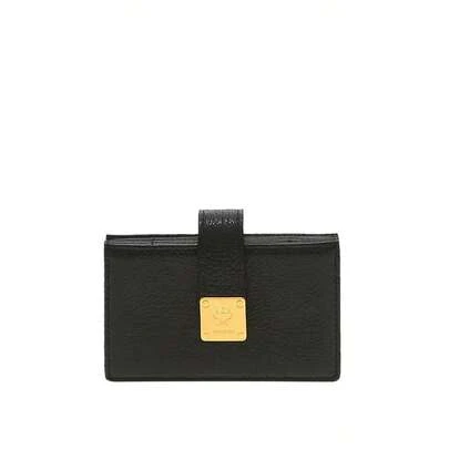  MCM Aren Solid Color Ladies' Card Wallet MYAFATA02BK001