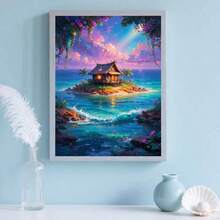Nouveauté, kits de peinture de diamant sans cadre avec des thèmes et des tailles diversifiés. Ensembles de peinture de diamant 5D. Peinture d'art de pierres précieuses avec de l'art ponctué de diamants et de l'artisanat, convenant à la décoration de l'espace de bureau - Voir 5