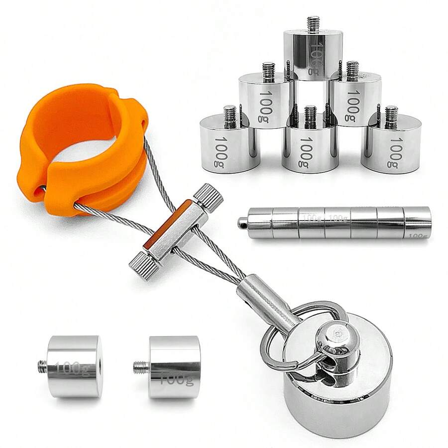 Penis Trainer Adjustable Weight Weight-Bearing Exercise For Testicles Dick Strength Training Sex Toy Adult Men Toys - Silver - View 1