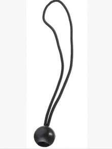 1pc/10pcs/20pcs Heavy Duty Nylon Elastic Rope With Metal Ball Buckle Hook - 55.34kg Tensile Strength, Waterproof Black Elastic Cord, Suitable For Tent Stakes, Camping Gear And Outdoor Equipment, Durable And Flexible Heavy Duty Rope, Back To School Tie - Black - View 13