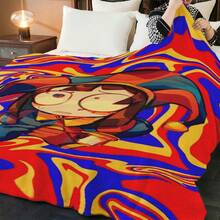 1pc The A-Amazing D-Digital Anime Circus Cozy Super Soft Flannel Blanket, Funny Game Theme Warm Throw Blanket For Living Room, Home Decor, Teacher Appreciation Gifts, Mothers Day Gift, Room Decor, Graduation 2026, Home Decor, Mothers Day Gifts Women, Throw Blanket, Graduation Gifts, Tapestry, Room, Bedroom Deccor, Decor, Gifts For Boys And Girls, Ultra-Soft 280GSM Sizes 30x40 To 60x80. ﻿ - Nhiều màu 22 - Xem 2