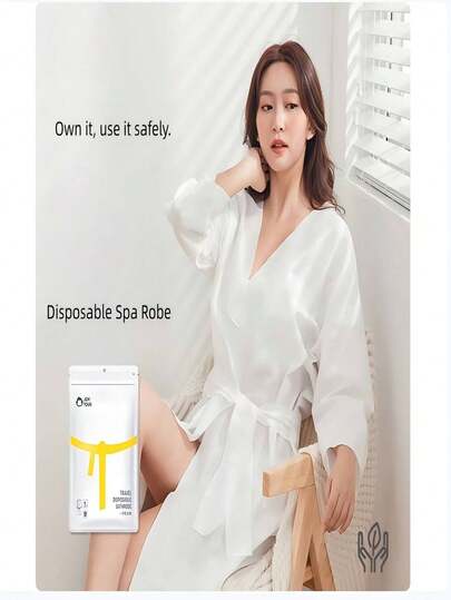 Áo choàng tắm dùng một lần cho khách sạn, đồ ngủ dài tiện dụng, áo choàng tắm dùng một lần chống bẩn cho nam và nữ, đồ dùng du lịch tiện lợi