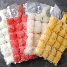 100pcs Disposable Ice Bags, Leak-Proof Tear-Resistant Ice Bags, Suitable For Cocktails, Beverages, Smoothies, Seafood, Food Storage, No Odor Transfer, Easy To Use And Store, Perfect For Summer Parties, BBQs, Picnics, Home Kitchens, Essential Summer Kitchen Accessory - Multicolor - View 3