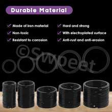 - 60 llaveros de metal multiusos, color negro, varios usos, anillos divididos, anillos planos para llaves de coche, accesorios llaves, colgantes, 20 mm, 25 mm, 30 mm, 35 mm, 38 mm - Bronce - Ver 3
