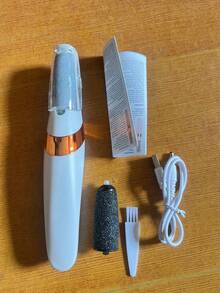 Rechargeable Electric Foot File & Callus Removal Set - 300mAh Battery Powered Foot Grinder, Portable Foot Brush To Remove Dead Skin And Dry Cracked Heels, Waterproof Foot Care Tool For Home And Travel - Multicolor - View 13