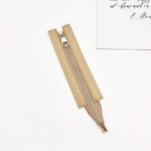 1pc Handbag Hardware Double-Sided PU Leather Woven Zipper Tape, 35cm/13.78in Length Handmade Sewing Zipper - Multicolor - View 21