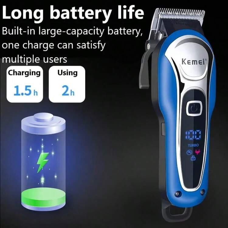 Kemei Máy cắt tóc điện KM-1995 dành cho nam, máy tỉa tóc điện đầu dầu kiểu cổ điển cho tiệm cắt tóc, máy tỉa tóc/râu sạc USB bền lâu, quà tặng cho bố. - Xem 8