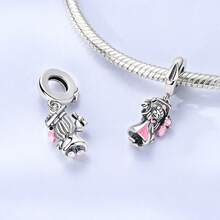 1Pc Happy Graduation Series Charm Bead Set Fits Grad Cap Bear Cat Dog Graduation Gift For Women Students 2026 - Silver - View 8