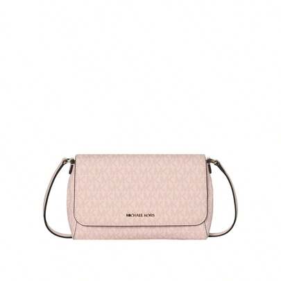 Michael Kors Jet Set Item Printed Women's Shoulder Crossbody Bag 35F3GTTU2B POWDER BLUSH ROSE POUDRE