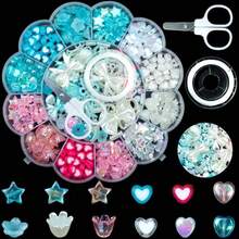 13-Compartment Blue & Pink Mixed Style Acrylic Round Bead Tray, Suitable For Jewelry Making, DIY Crafts To Create Bracelets, Earrings, Necklaces, Rings And Other Decorations - Multicolor - View 7