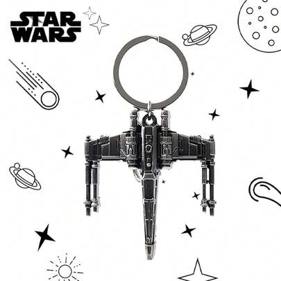 StarWars 1 PIEZA Llavero con figura 3D de STAR WARS con licencia oficial, con diseño de X-Wing, accesorio decorativo para mochilas, regalo para fans
