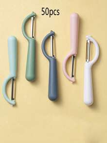 10pcs Multi-Functional Sharp Stainless Steel Vegetable Peeler, Fruit Peeler, Potato Peeler, Sturdy And Useful Kitchen Tool - Multicolor - View 14