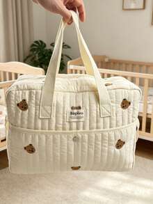 Bolso cambiador de pañales de gran capacidad para bebés recién nacidos niños y niñas, bolso de viaje acolchado para almacenamiento de pañales para mamá y papá - Multicolor - Ver 8