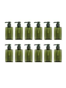1/12個 100ml 壓頭式迷你旅行分裝瓶 塑膠方形乳液分裝容器 洗面乳洗沐用品空瓶 - 多色 - 查看 9