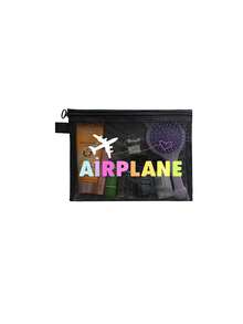 Women's Airplane Travel Makeup Bag, Aviation Cosmetic Organizer Pouch With Zipper, Lightweight Toiletry Storage Bag, Travel Gift - Multicolor - View 17