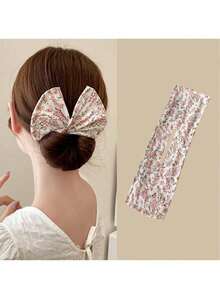 3pcs Elegant Polka Dot & Leopard Print Hair Accessories Set Including Hair Scrunchies And Headbands, Fashion Accessories, Vintage Style, Fabric Material, Minimalist Design, Bow Decor, Quick & Easy Hairstyles, Suitable For Party, Daily Commute, Summer Outfits, Refined & Graceful Gift For Women & Girls, Valentine's Day, Graduation, Mother's Day,Travel,Birthday - Multicolor - View 6
