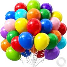 50 piezas de globos de látex metálicos con cintas de 5/10/12 pulgadas, ideales para boda, cumpleaños, graduación, revelación de género, baile de graduación. Incluye 1 cinta extra, Día de vuelta a clases, Día de San Valentín - Multicolor - Ver 46