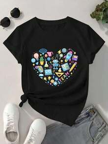 Women T-Shirts - Black - View 2