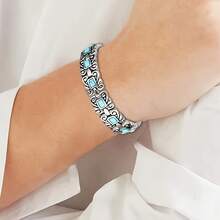 1 Magnetic Stainless Steel Bracelet, Suitable For Both Men And Women, Includes A Sizing Tool, Perfect For A Jewelry Gift - Stainless Steel - View 7