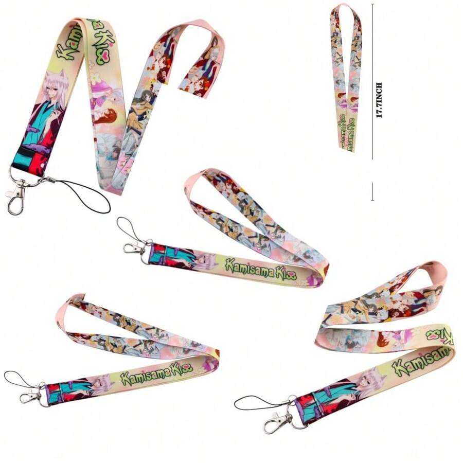 Kamisama Kiss Hajimemashita Anime Manga 17.7" Neck Lanyard Keychain Holder ID Badge Mobile Phone Pin Strap - 如圖 - 查看 1