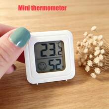 1/2pcs Mini Digital Thermometer Hygrometer, Indoor High Precision Temperature Humidity Meter, Comfort Level Indicator For Home, Office, Car, Wine Cabinet, Reptile Habitat - Thermometer and Hygrometer - View 4