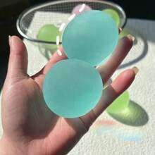 Squishy Blue Maltose Fidget Toy Soft Pink Mochi Sensory Squeeze Toy Coconut Oil Ball Slow-Rebound Decompression Toy X-Mas Gift - 1 chiếc, màu ngẫu nhiên - Xem 4