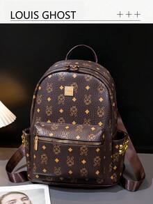 [Fashionable Cool Rabbit*Luxury Texture]All-Around Versatile For Commuting, School, And Street Style. Layered Storage: Main Compartment, Front Zipper Pocket, Side Pockets, Can Neatly Store Phone, Water Bottle, Cosmetics, Etc.; Comfortable To Carry: Widened Shoulder Straps, Top Handle, Won't Cause Pain Even With Long-Term Use. Students Radiate Vitality, Professionals Exude Elegance; The Perfect Choice For Gifting To Friends Or Rewarding Yourself - Multicolor - View 12