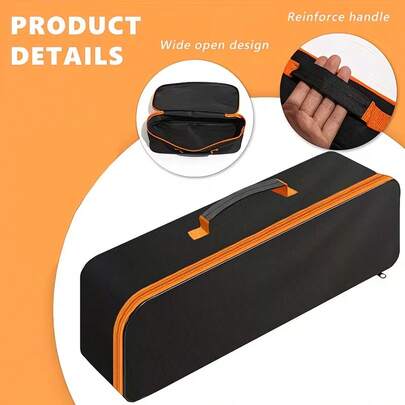 SUITU 1 个黑色车载吸尘器收纳袋 - 汽车配件，多功能收纳袋，工具保养收纳袋 - 适用于车载吸尘器/汽车保养工具