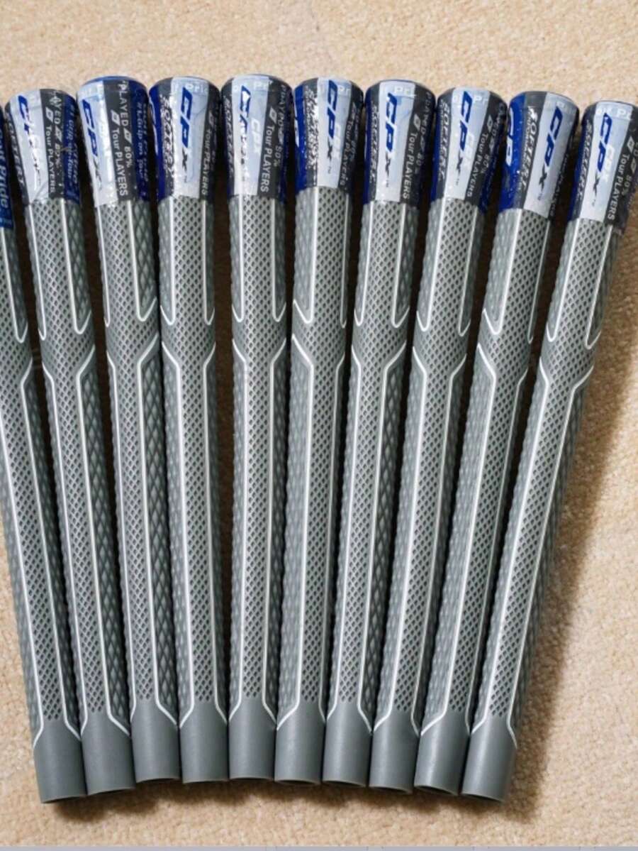 5pcs/Pack New Golf Club Grips, Standard Medium To Extra Large Soft Golf Club Grips - Grey - View 1