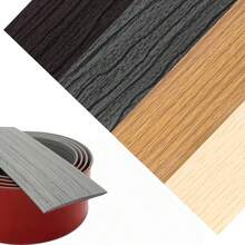 1pc Self-Adhesive Floor Transition Strip, Laminate Floor Gap Cover, Threshold Trim, Cuttable Flat Divider, For Connecting Gaps And Doorway Transitions - C - View 5