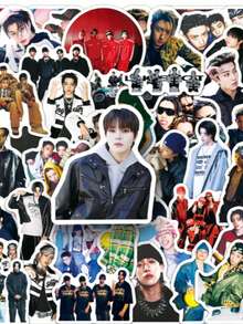 50 miếng dán K-POP Lngshot ngộ nghĩnh, quà tặng Lngshot, đồ lưu niệm Lngshot, poster Lngshot, đồ trang trí Lngshot, miếng dán chống thấm nước bền bỉ cho laptop, điện thoại, xe hơi, ván trượt, bình nước, sổ kế hoạch, sổ tay, đồ dùng làm album ảnh. - B - Xem 1