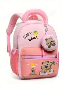 New Cartoon Fashionable Minimalist Elegant Versatile Comfortable Cute Travel Large Capacity Multi-Function Backpack - Pink - View 2